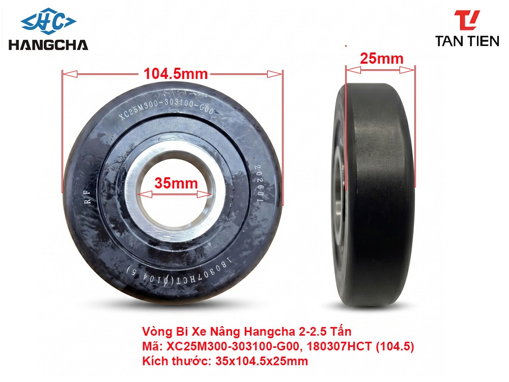 Vòng Bi Xe Nâng HANGCHA XC25M300-303100-G00